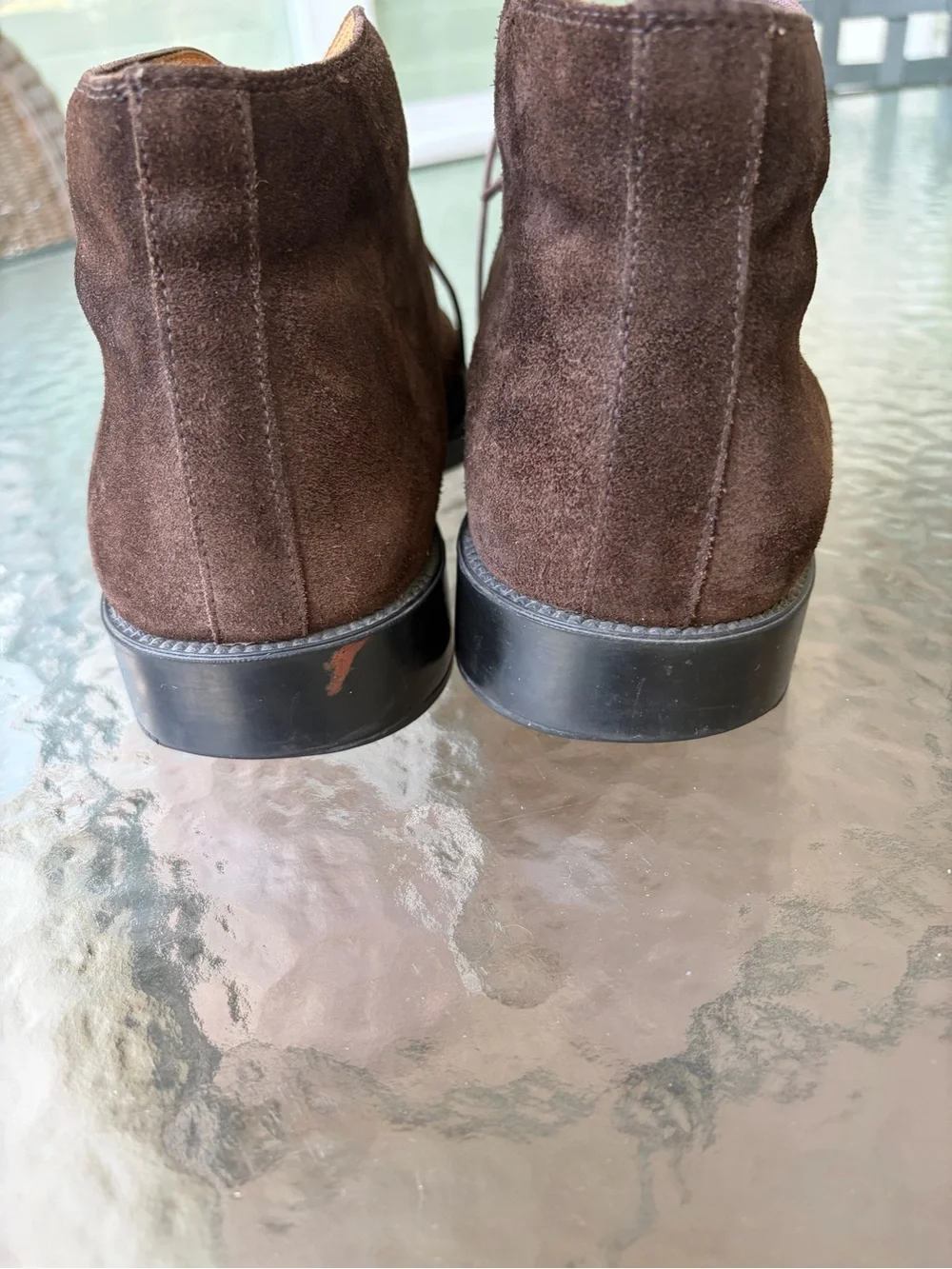 J.Crew Made in Italy Espresso Suede Chukka leather lined Boots Men's 10